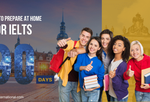 Blue And White Modern Study In Germany Facebook Ad