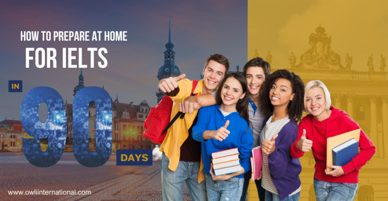 Blue And White Modern Study In Germany Facebook Ad